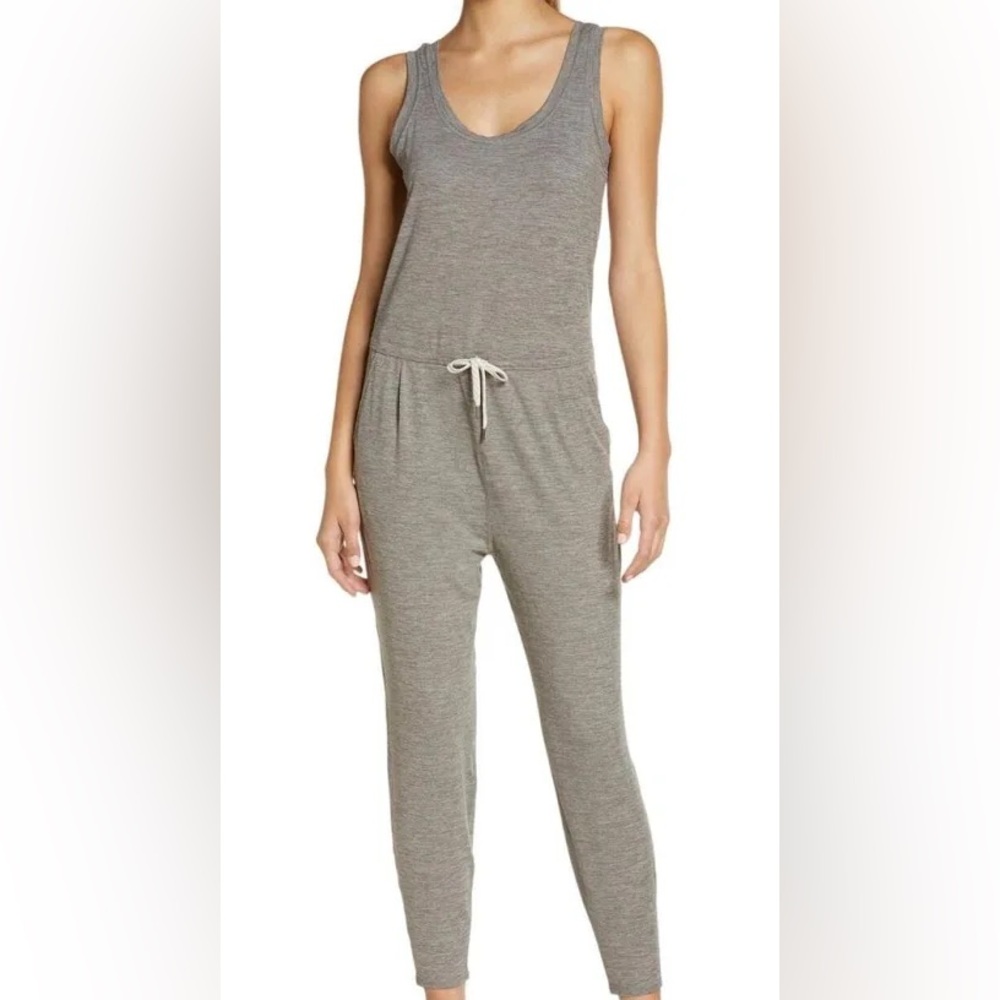 VUORI LUX JUMPSUIT HEATHERED GREY